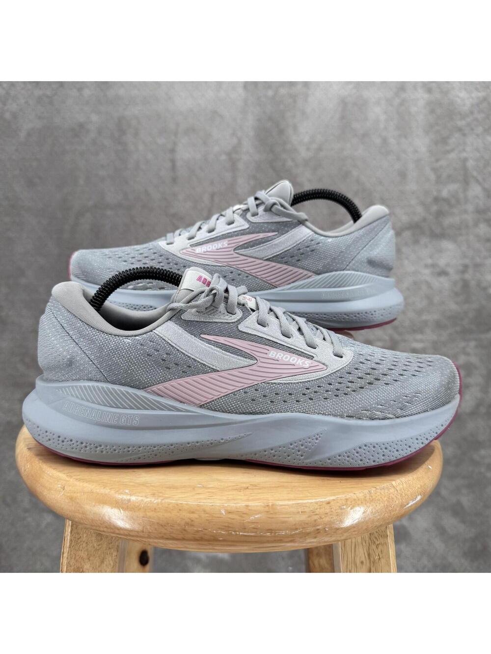 Brooks Adrenaline GTS Shoes Womens 10.5 Gray Running Sneakers Narrow 1204262A019 - Picture 16 of 16